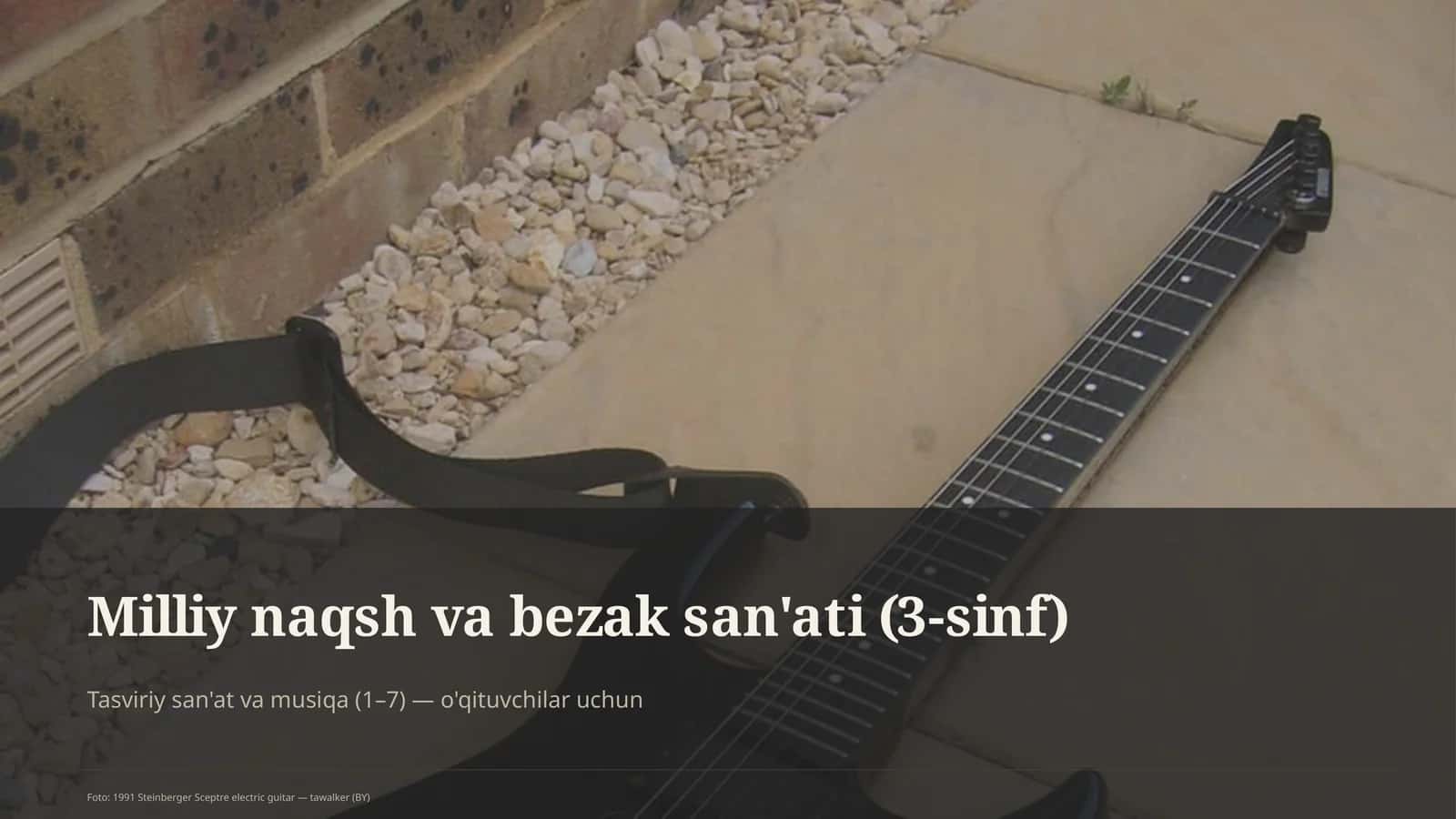 Milliy naqsh va bezak san'ati (3-sinf) 1