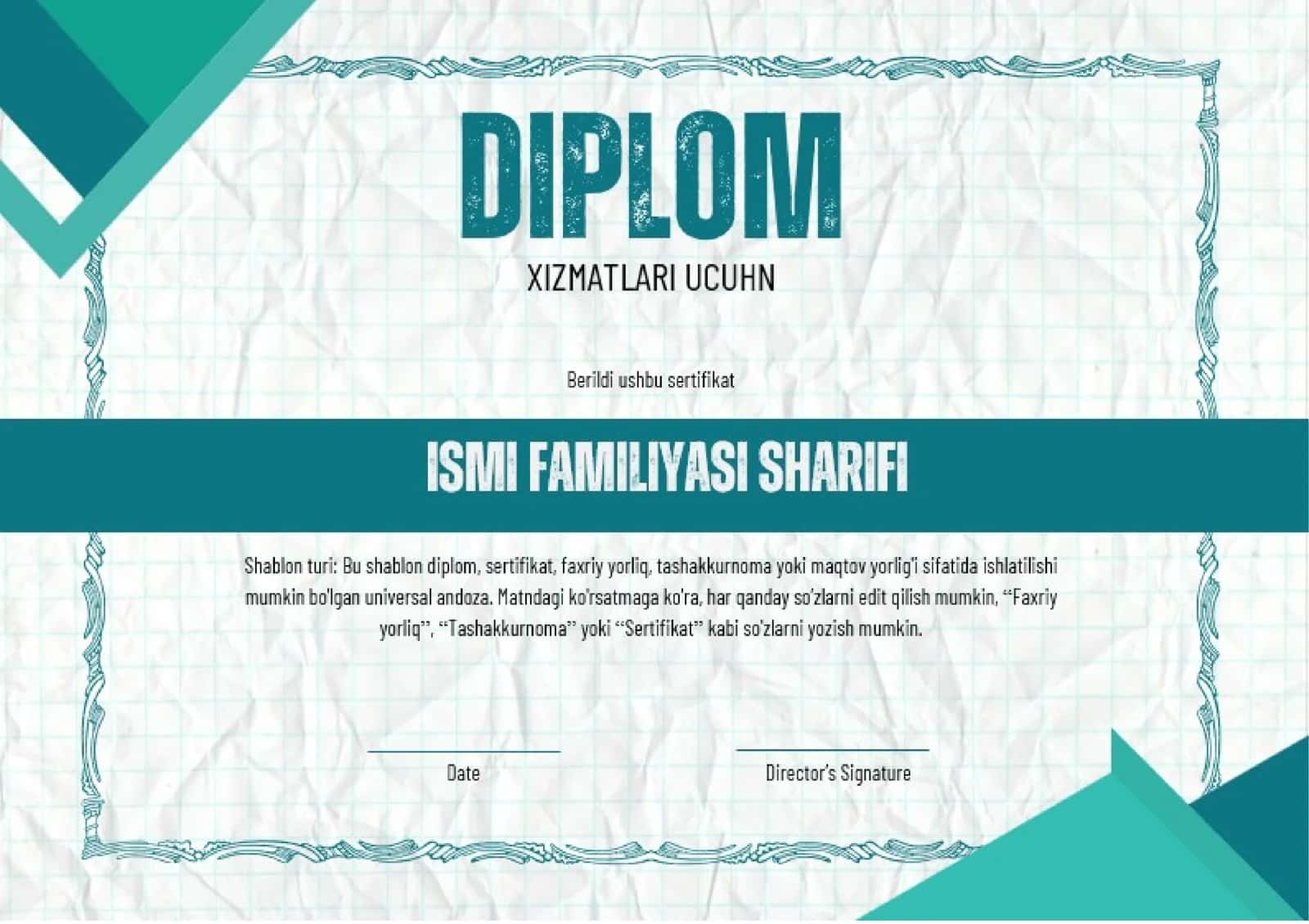 Diplom Shabloni 1