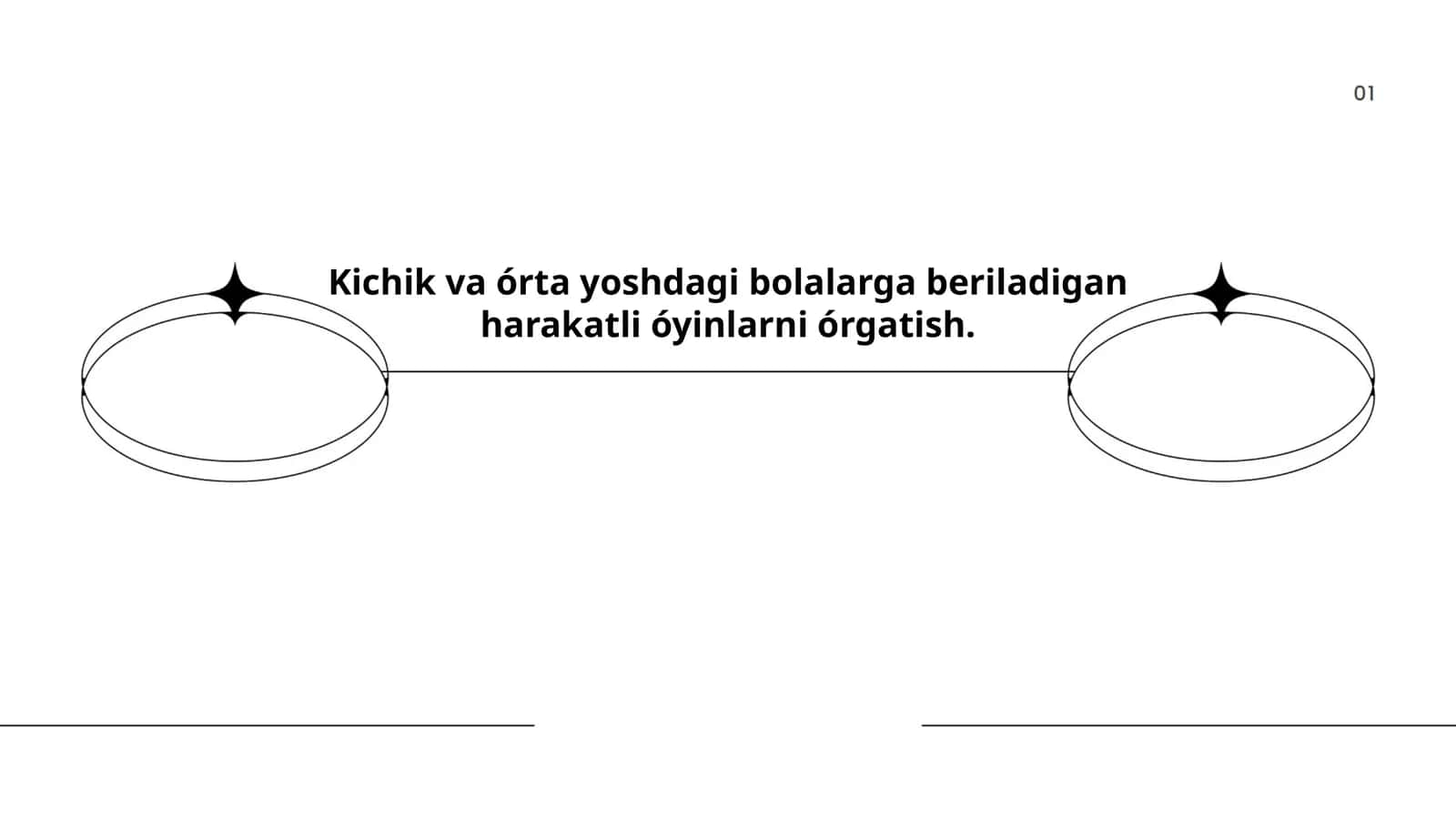 Kichik va órta yoshdagi bolalarga beriladigan harakatli óyinlarni órgatish 1