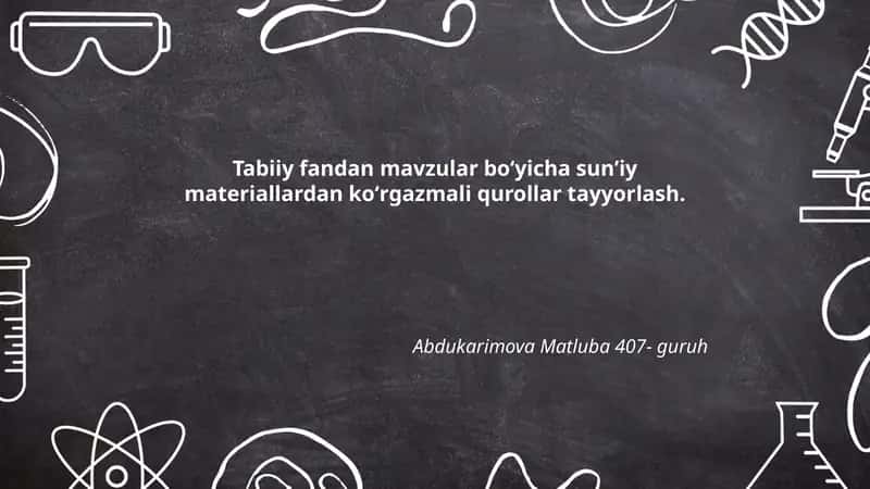 Sun'iy materiallardan koʻrgazmali qurollar tayyorlash 1