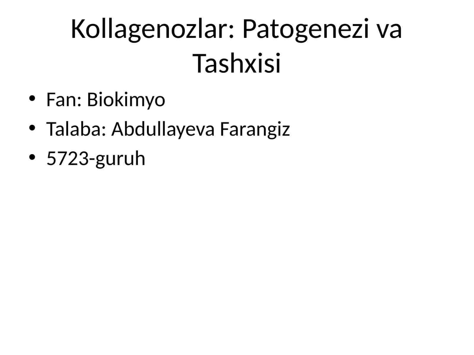 Kollagenozlar: Patogenezi va Tashxisi 1
