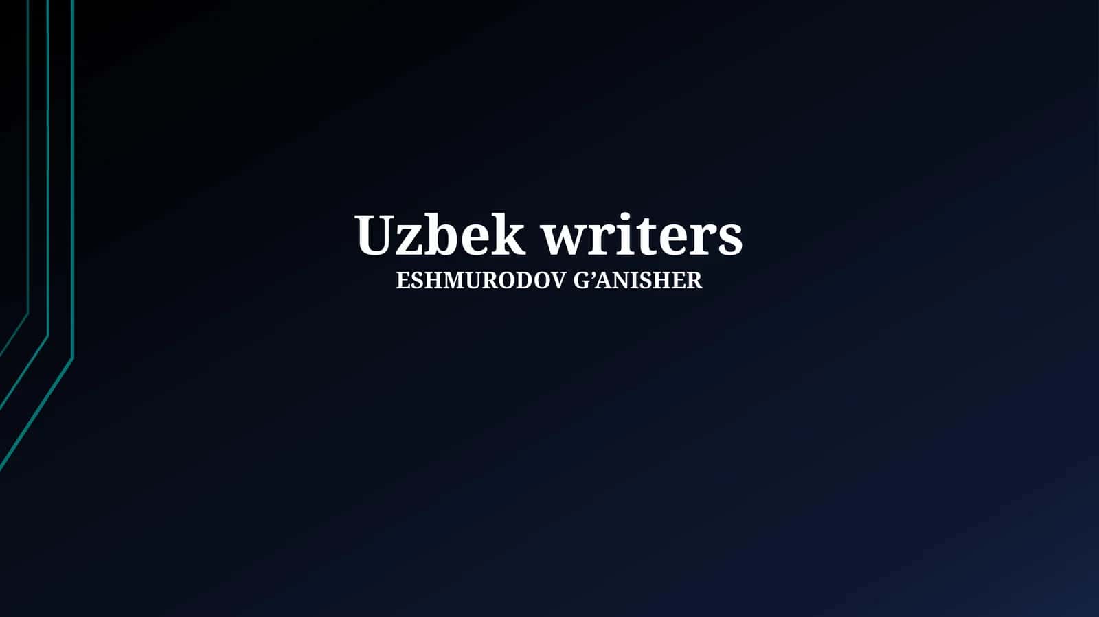 Classical Uzbek Literature 1