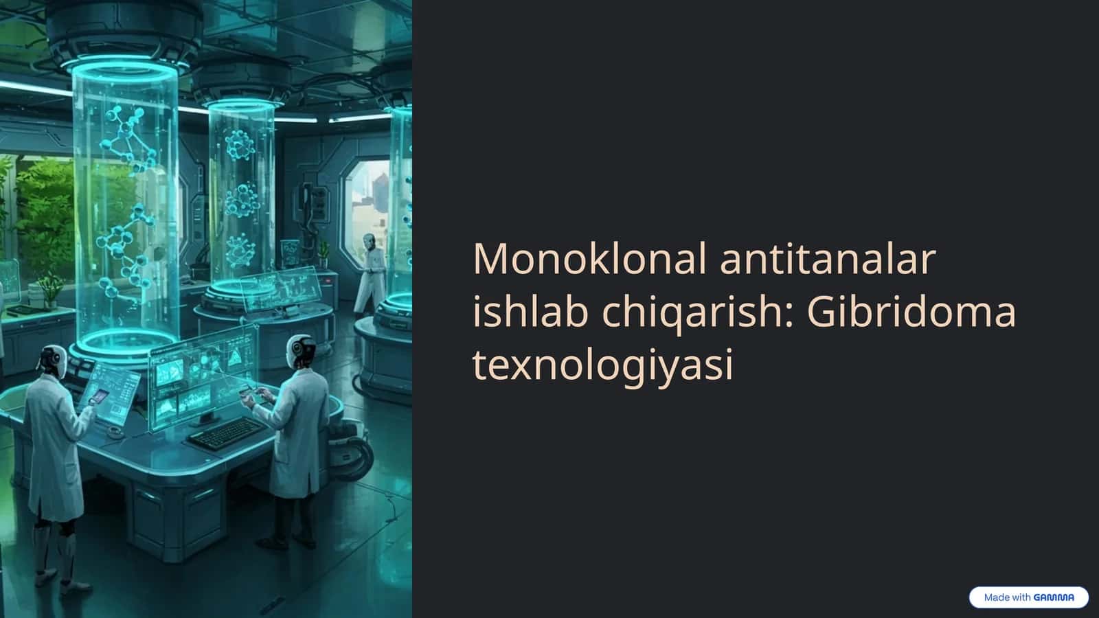 Monoklonal antitanalar ishlab chiqarish: Gibridoma texnologiyasi 1