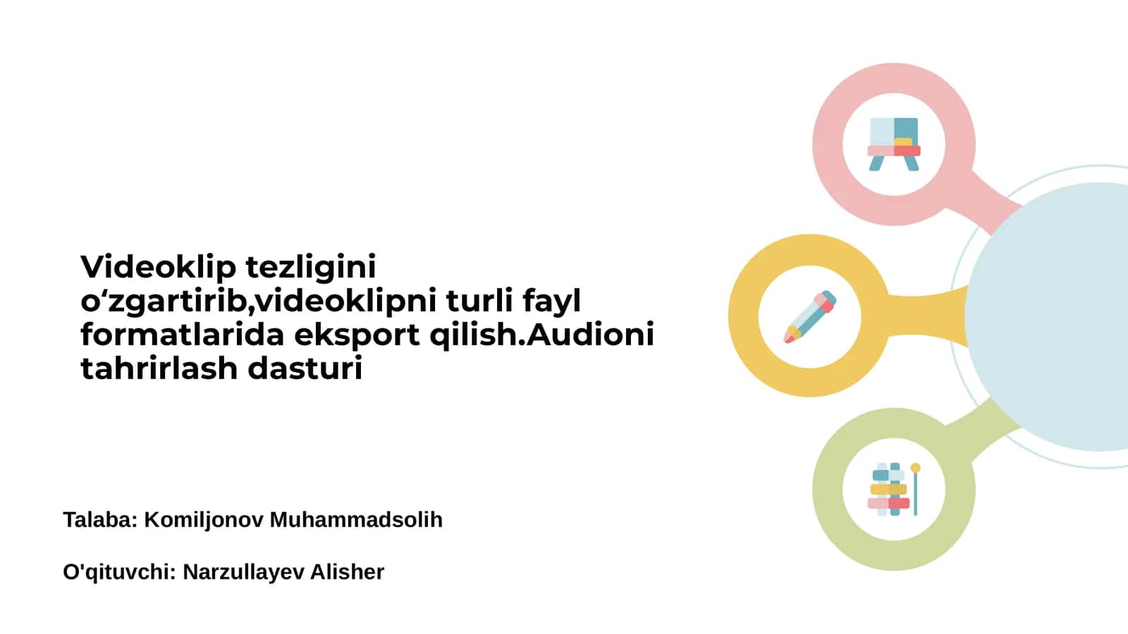 Videoklip tezligini oʻzgartirish 1