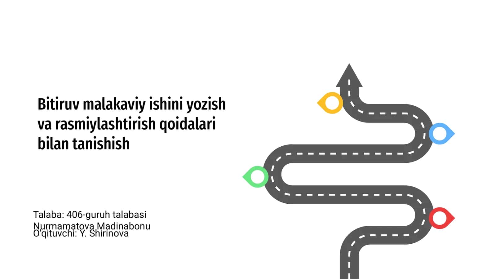 Bitiruv malakaviy ishini yozish va rasmiylashtirish qoidalari bilan tanishish 1