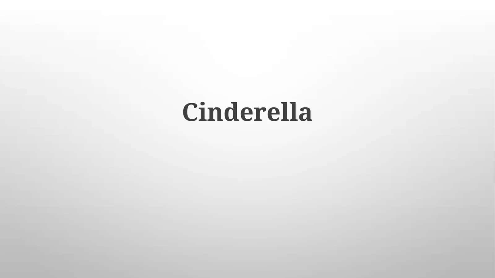 Cinderella 1