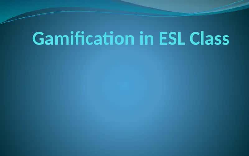 Gamificationin ESL Class 1