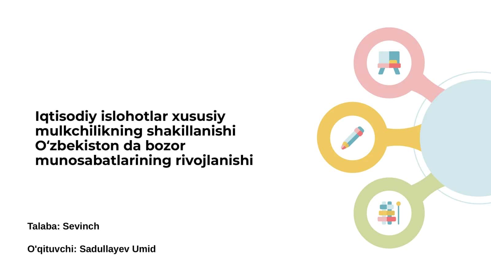Iqtisodiy islohotlar 1