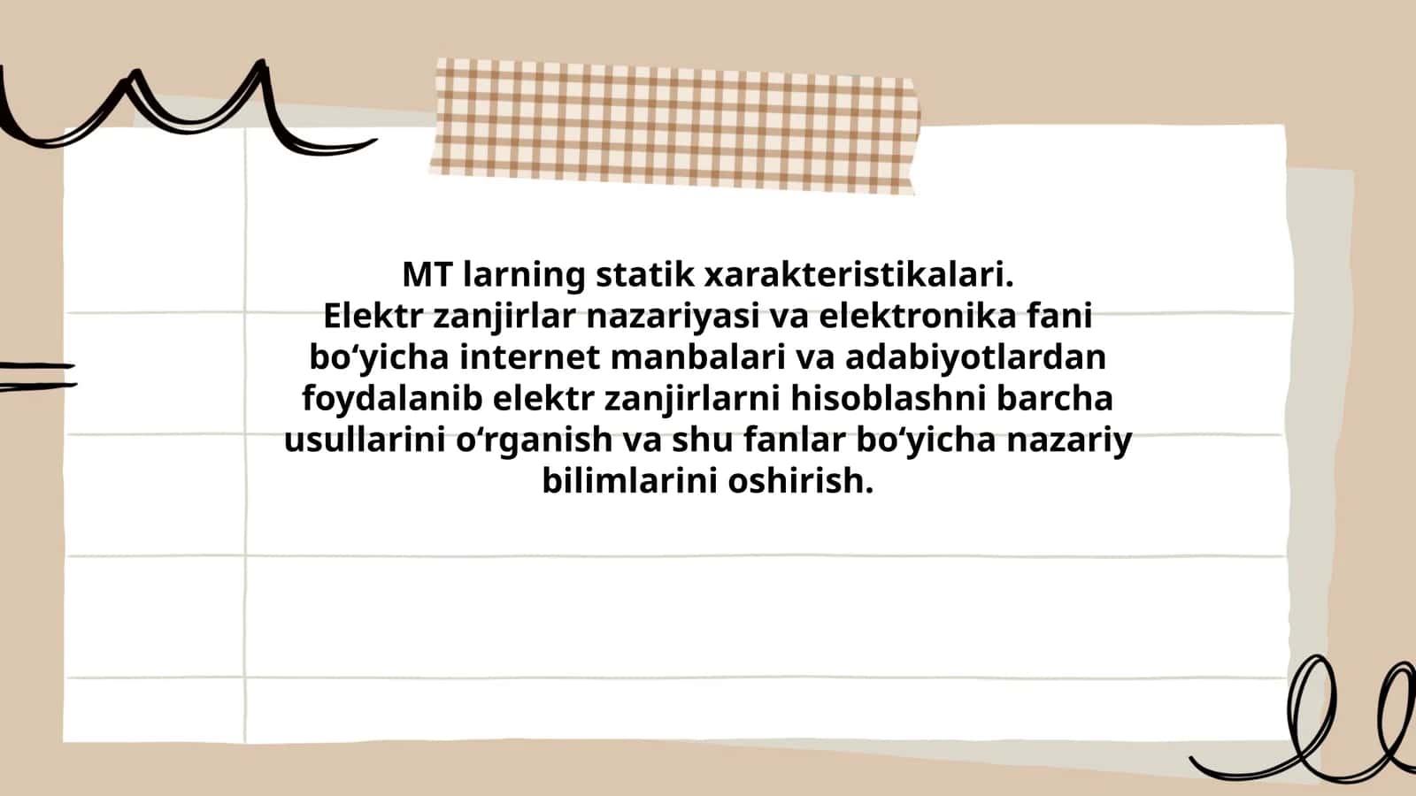 Elektr zanjirlar hisoblashdan foydalanish 1