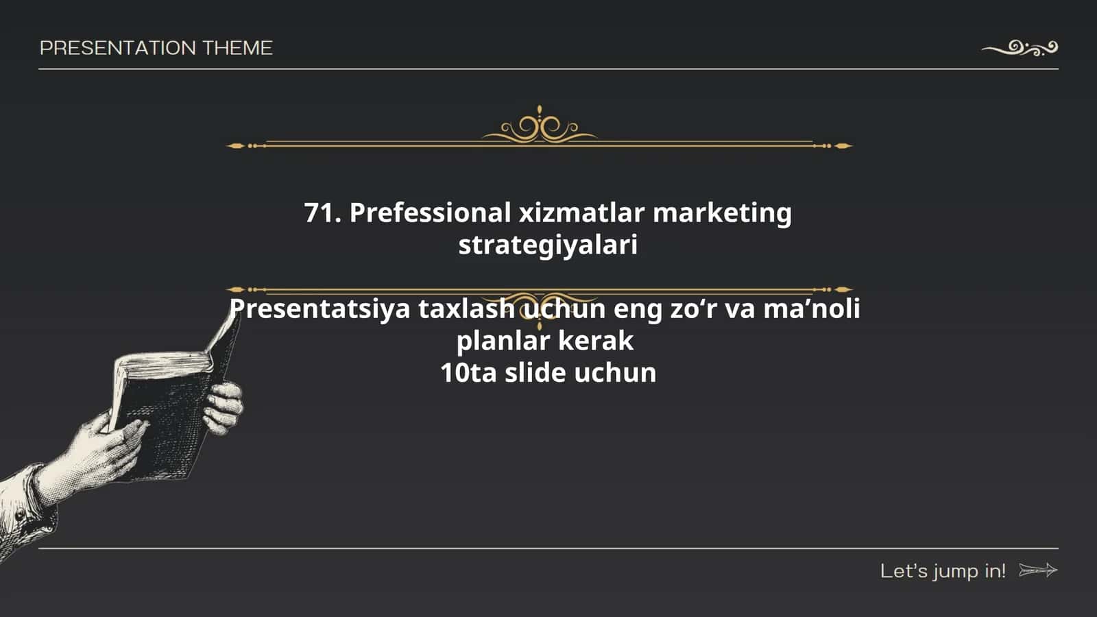 Prefessional xizmatlar marketing strategiyalari 1
