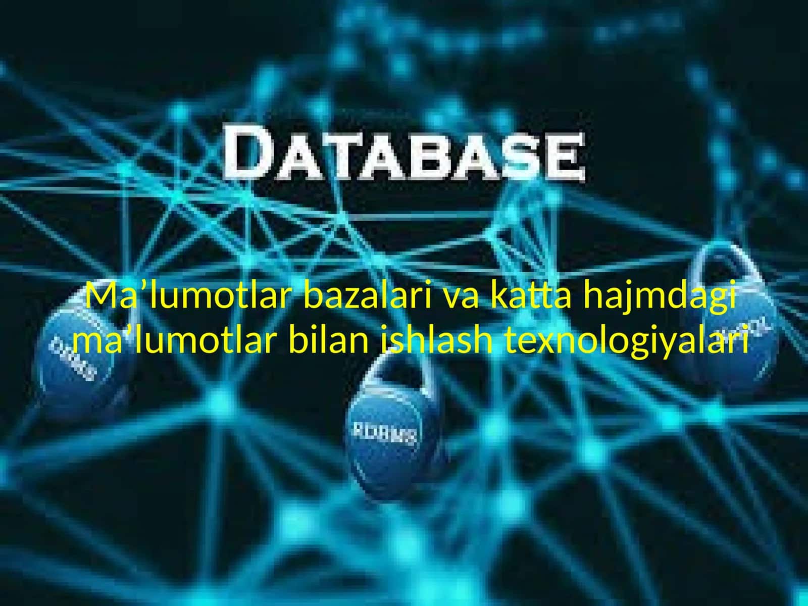 Malumotlar bazasi 1