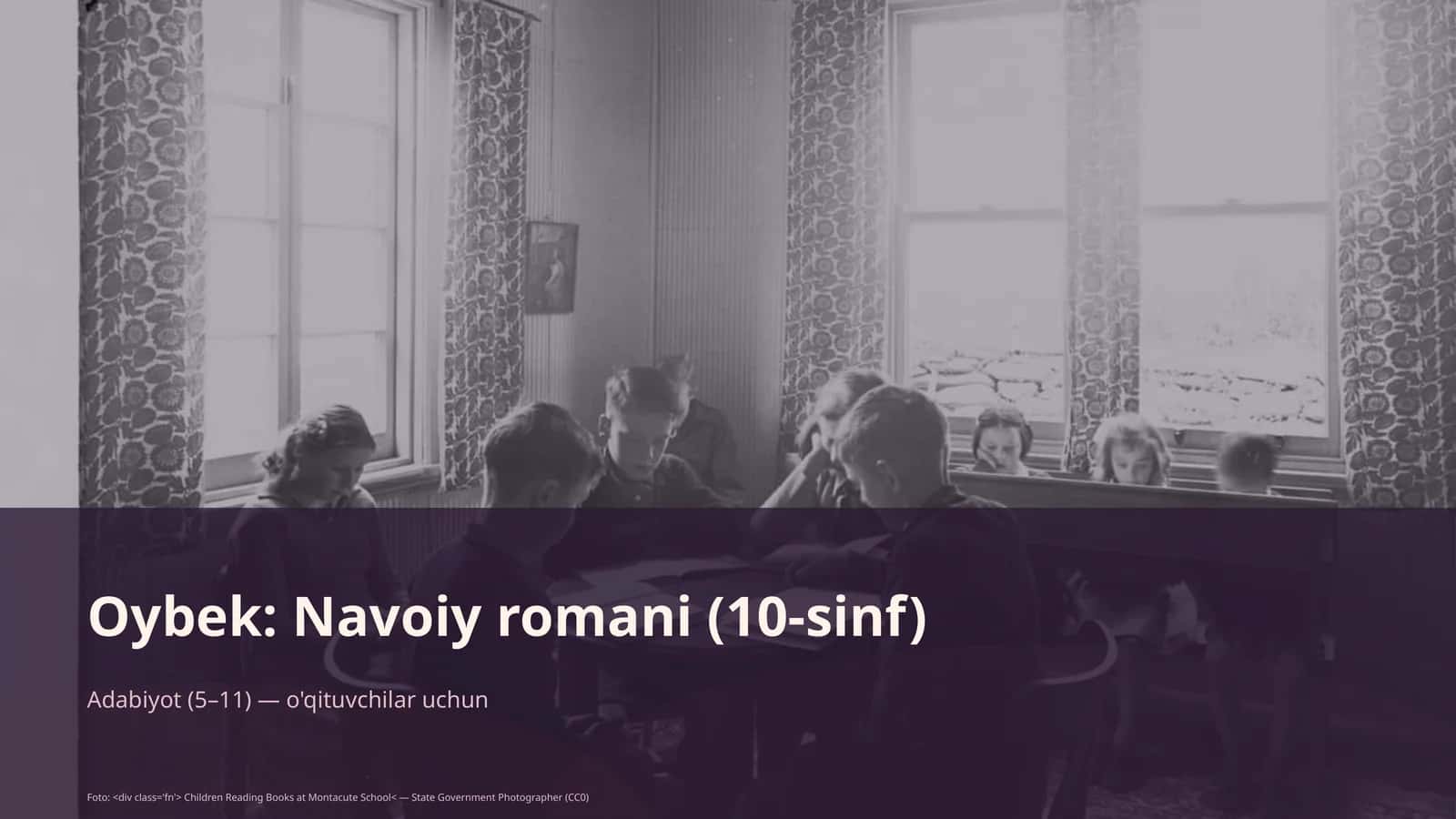 Oybek: Navoiy romani (10-sinf) 1