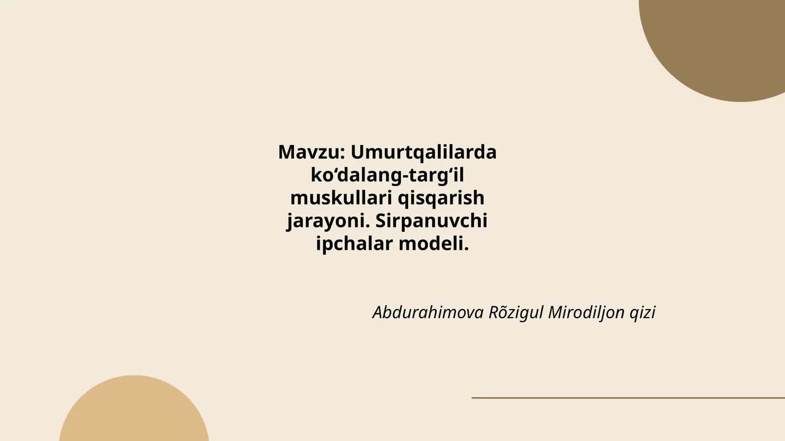 Umurtqalilarda ko‘dalang-targ‘il mushak muskullari 1