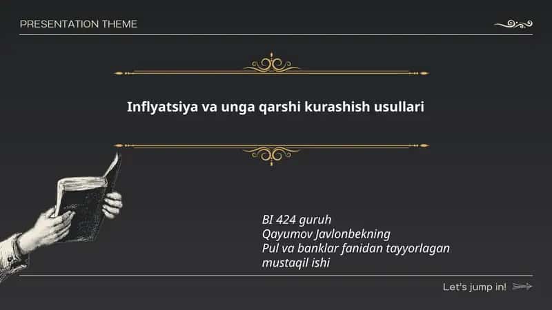 Inflyatsiya va unga qarshi kurashish usullari 1