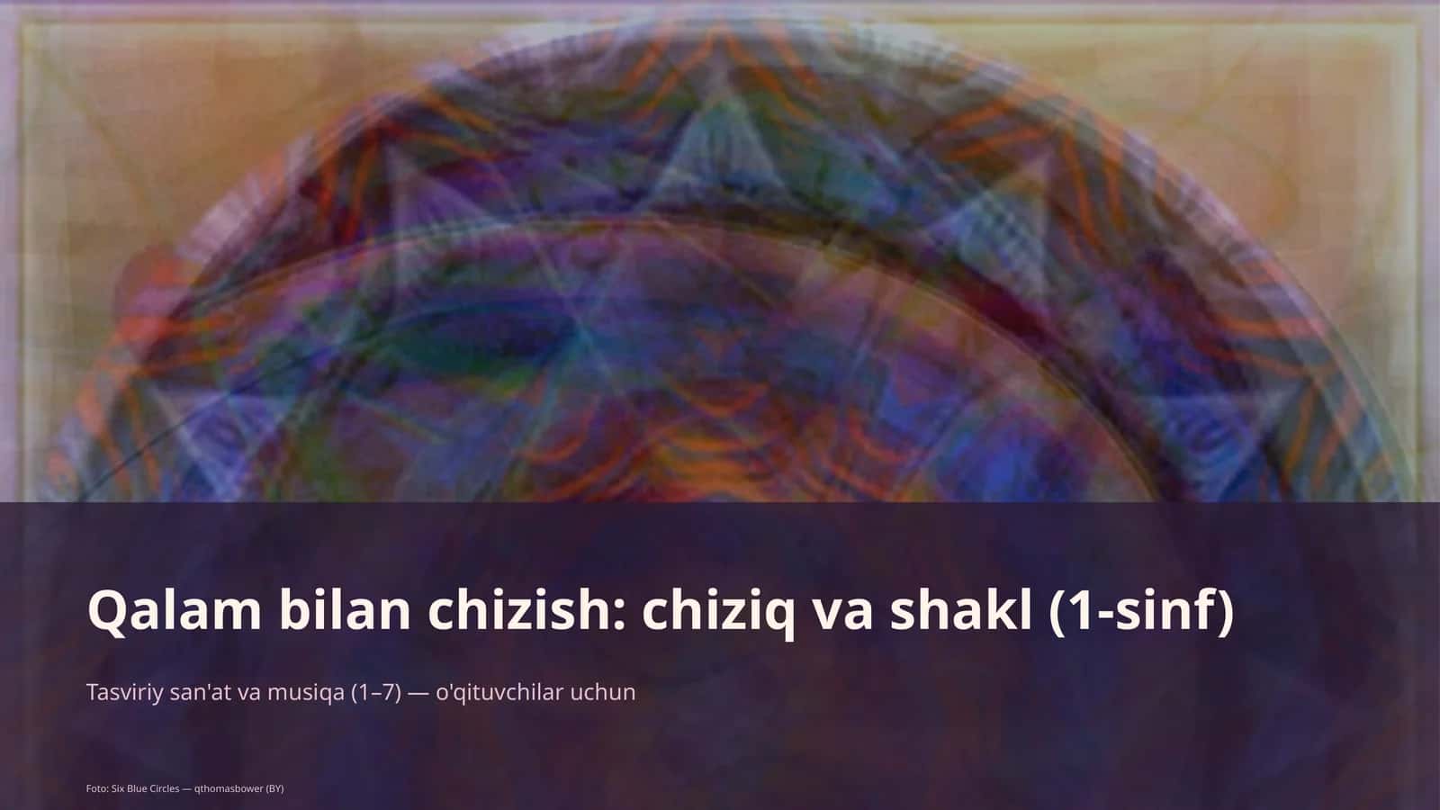 Qalam bilan chizish: chiziq va shakl (1-sinf) 1