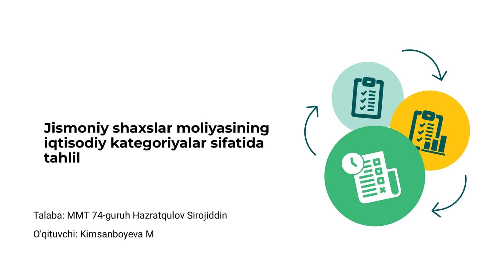 Jismoniy shaxslar moliyasi iqtisodiy kategoriyalar sifatida tahlil 1
