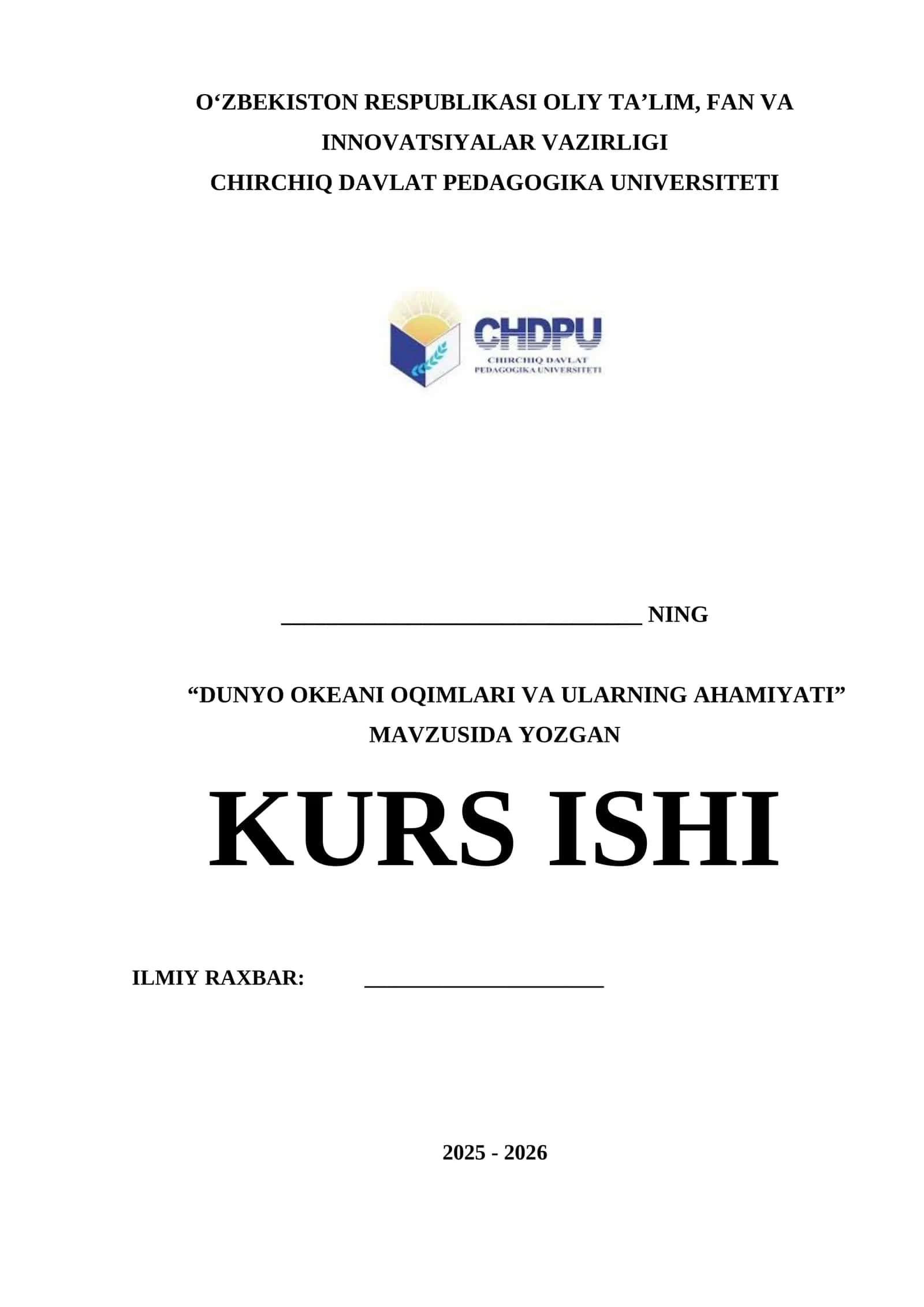 DUNYO OKEANI OQIMLARI VA ULARNING AHAMIYATI 1