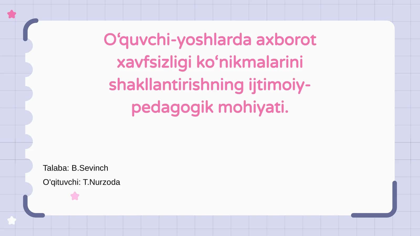 O‘quvchi-yoshlarda axborot xavfsizligi ko‘nikmalarini shakllantirishning ijtimoiy-pedagogik mohiyati 1