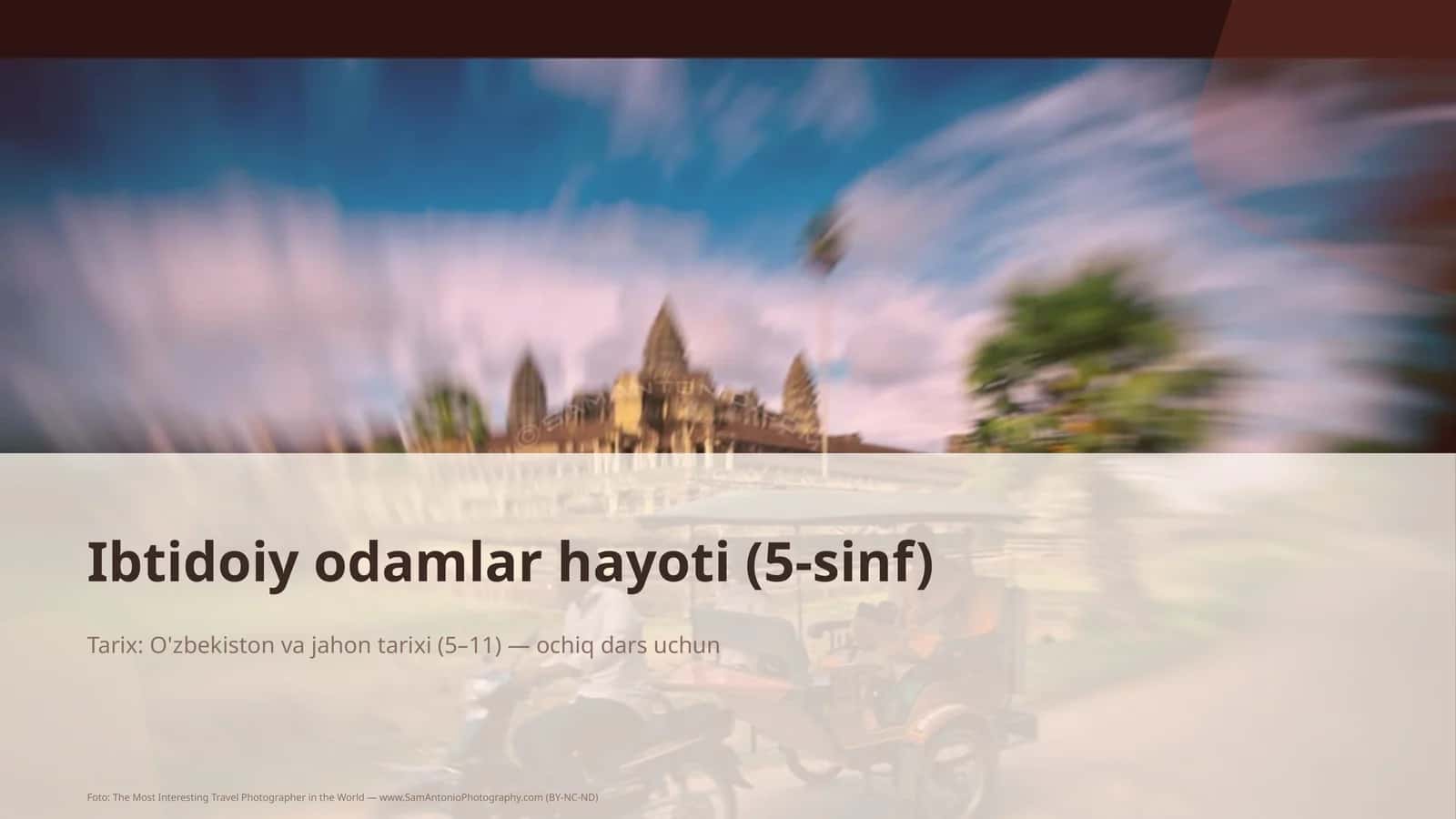 Ibtidoiy odamlar hayoti (5-sinf) 1