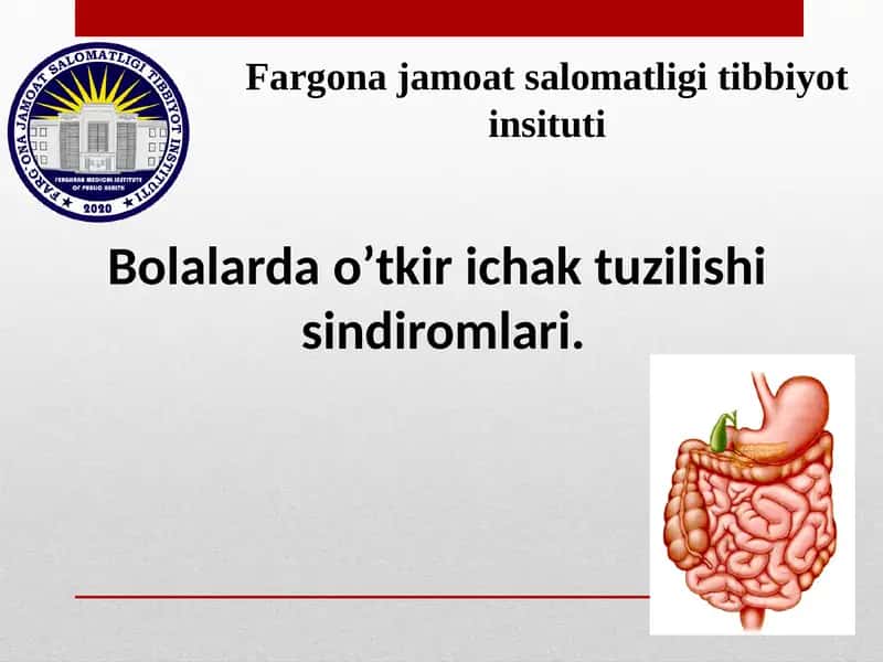 Bolalardao’tkirichaktuzilishisindiromlari 1