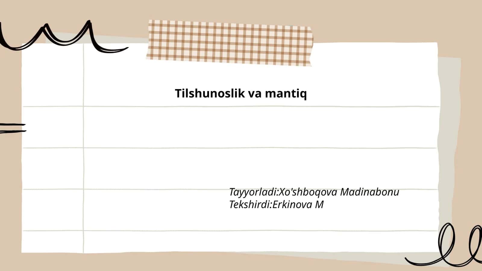 Tilshunoslik va mantiq 1