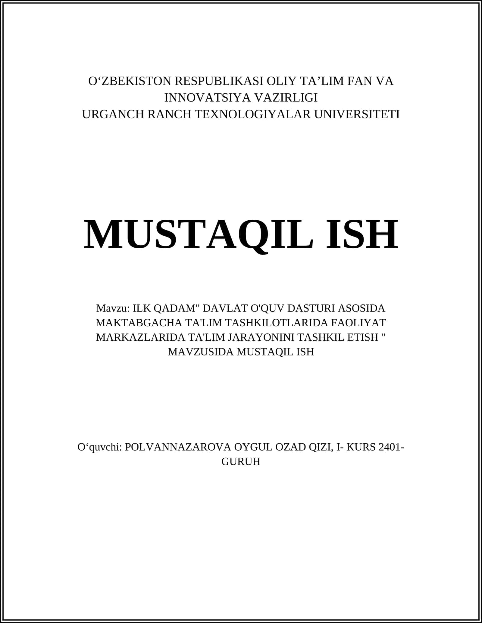 Boshlang‘ich ta'lim konsepsiyasi 1