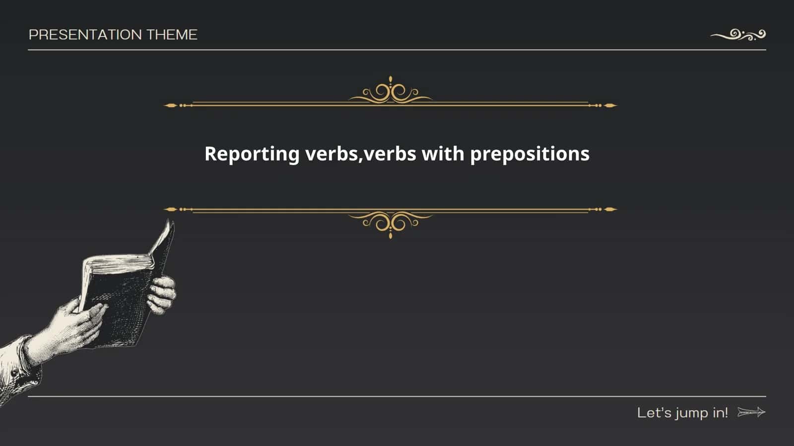 Reporting Verbs in English 1