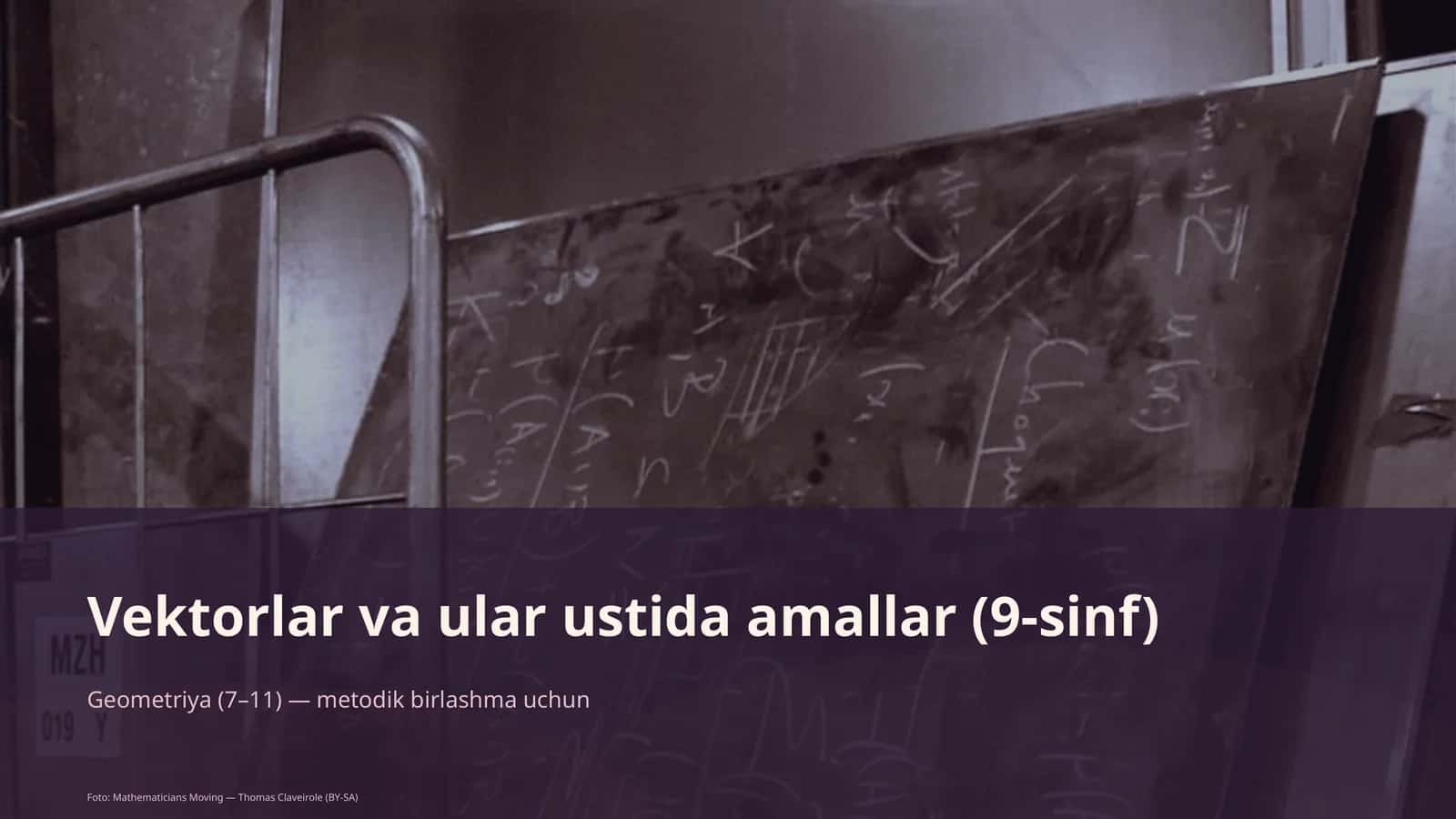 Vektorlar va ular ustida amallar (9-sinf) 1