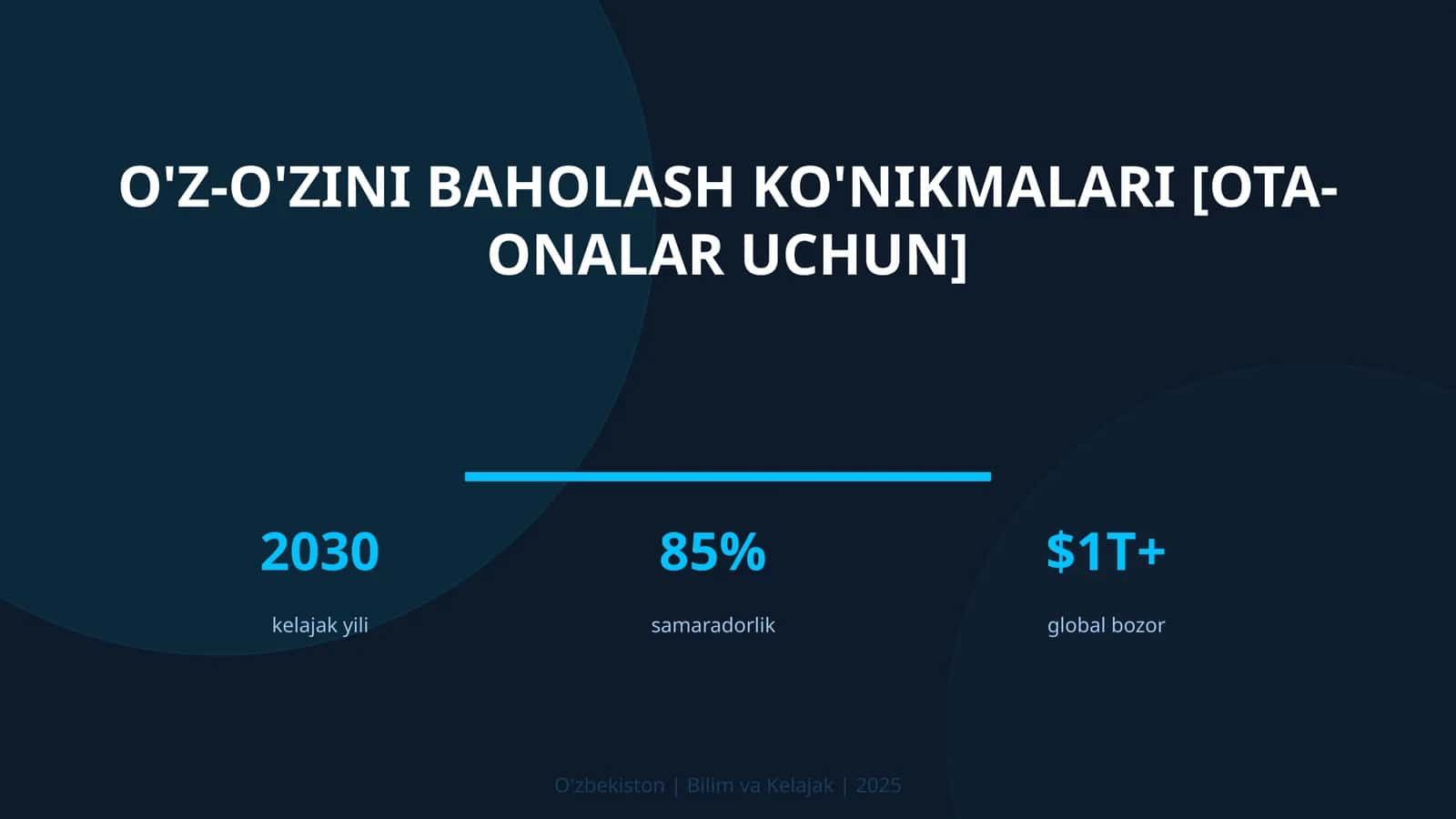 O'z-o'zini baholash ko'nikmalari [ota-onalar uchun] 1