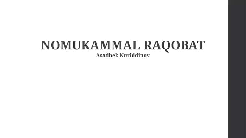 NOMUKAMMAL RAQOBAT 1