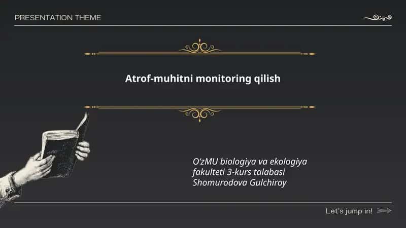 Atrof-muhitni monitoring qilish 1