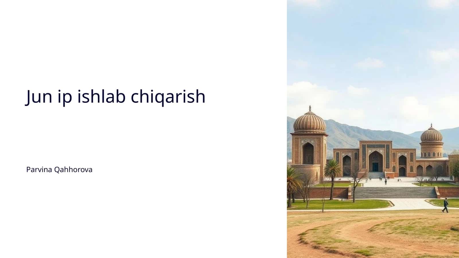Jun ip ishlab chiqarish 1