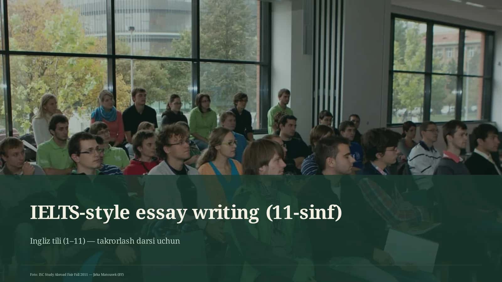 IELTS-style essay writing (11-sinf) 1