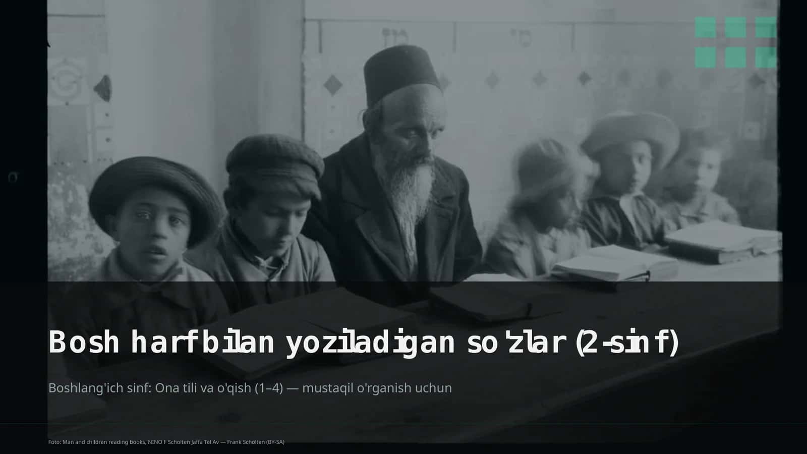 Bosh harf bilan yoziladigan so'zlar (2-sinf) 1