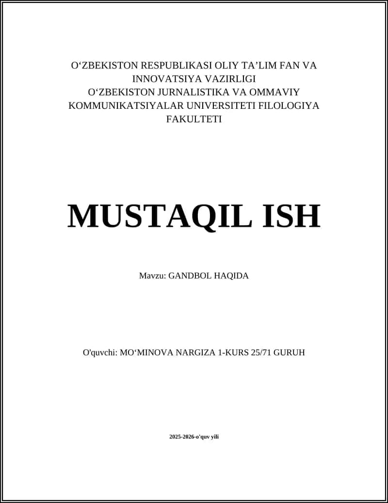 GANDBOL HAQIDA 1