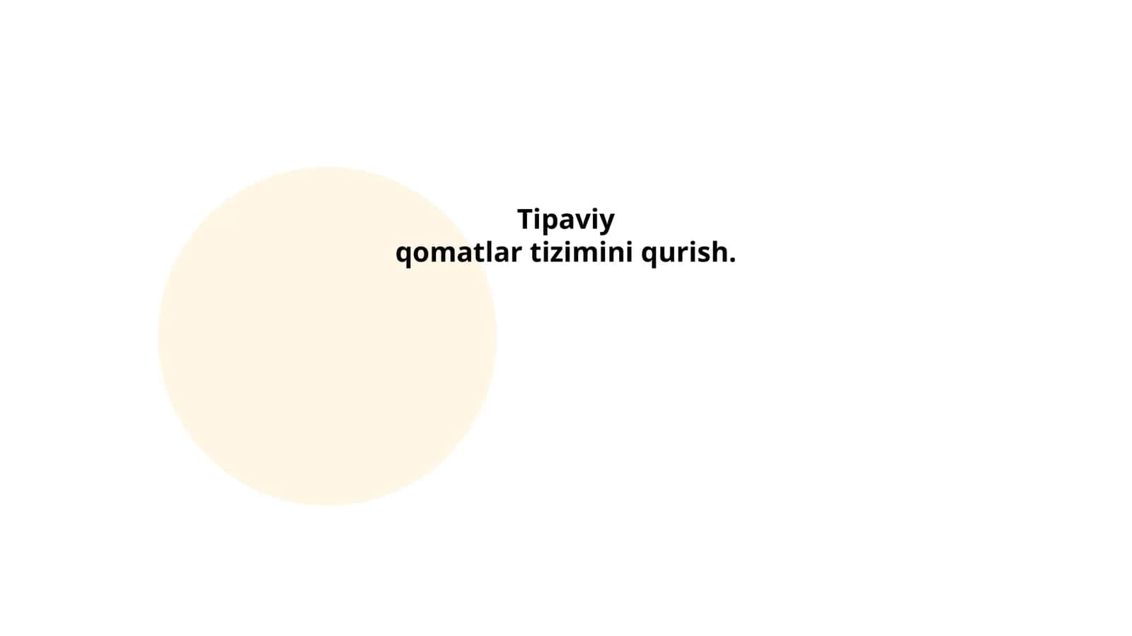 Tipaviy qomatlar tizimi 1