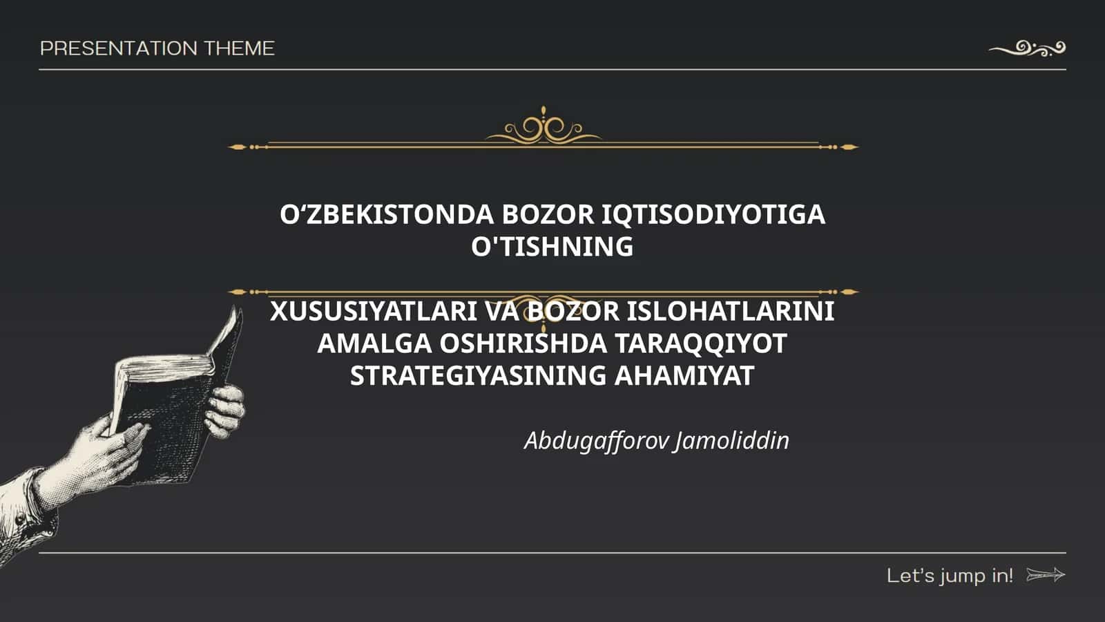 OʻZBEKISTONDA BOZOR IQTISODIYOTIGA O'TISHNING XUSUSIYATLARI VA BOZOR ISLOHATLARINI AMALGA OSHIRISHDA TARAQQIYOT STRATEGIYASINING AHAMIYAT 1