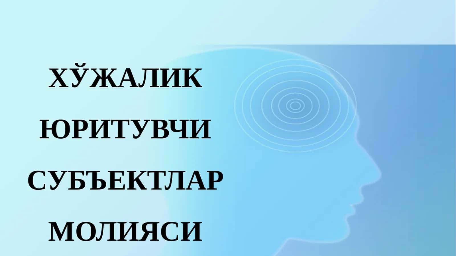 ХЎЖАЛИКЮРИТУВЧИСУБЪЕКТЛАР МОЛИЯСИ 1