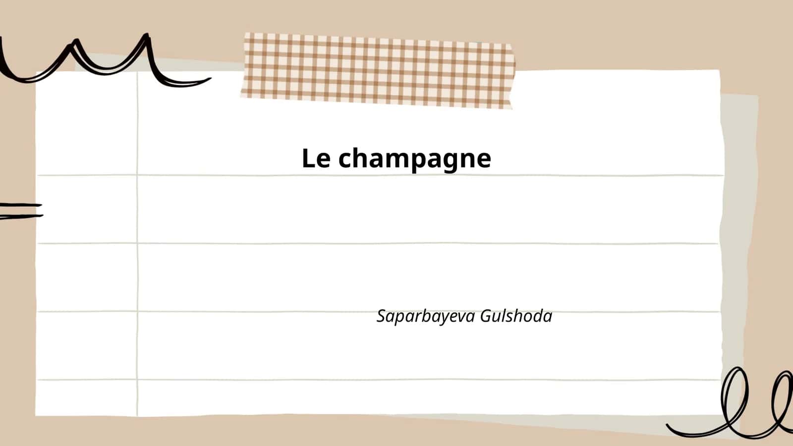 Le champagne 1