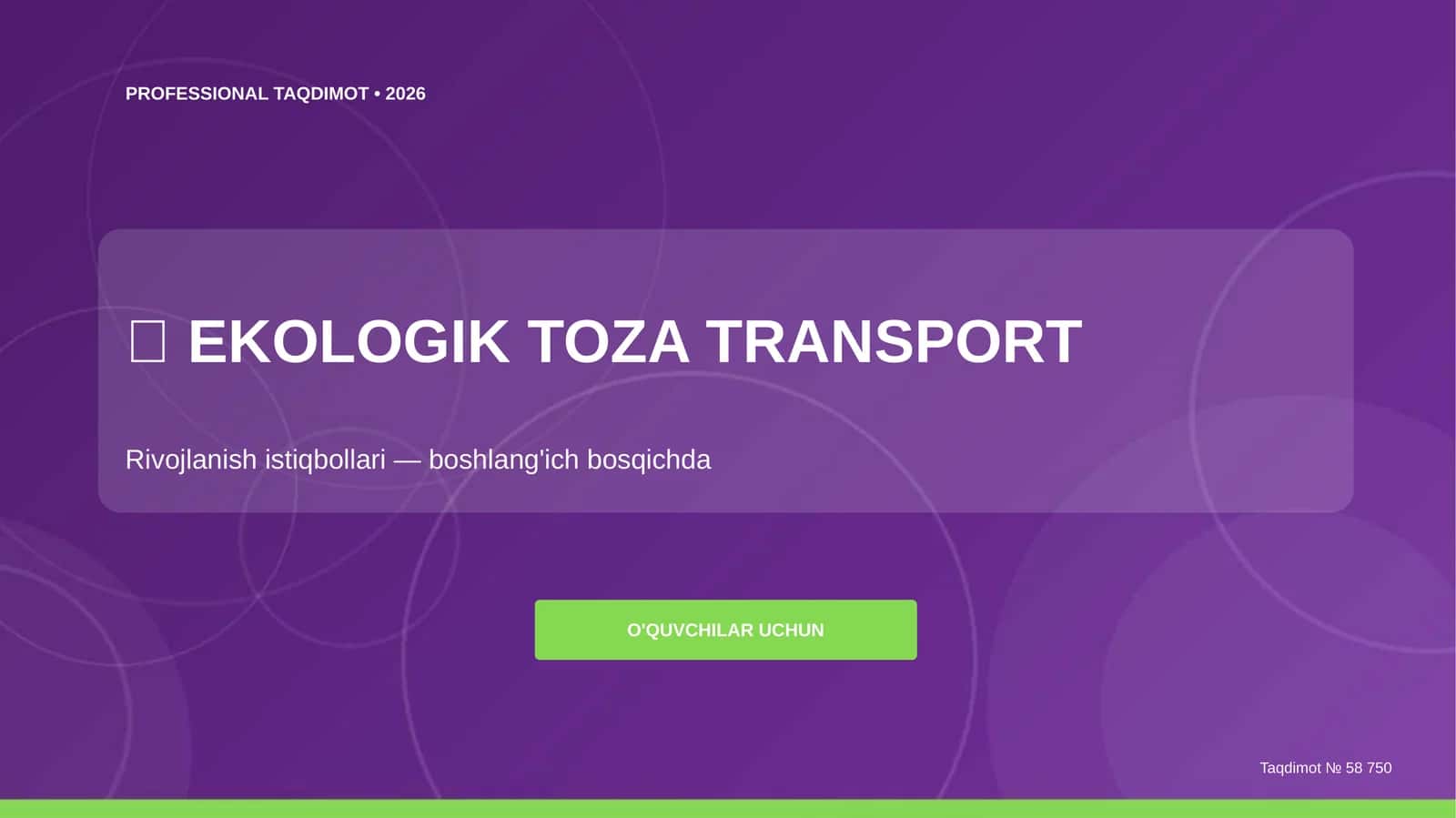 EKOLOGIK TOZA TRANSPORT 1