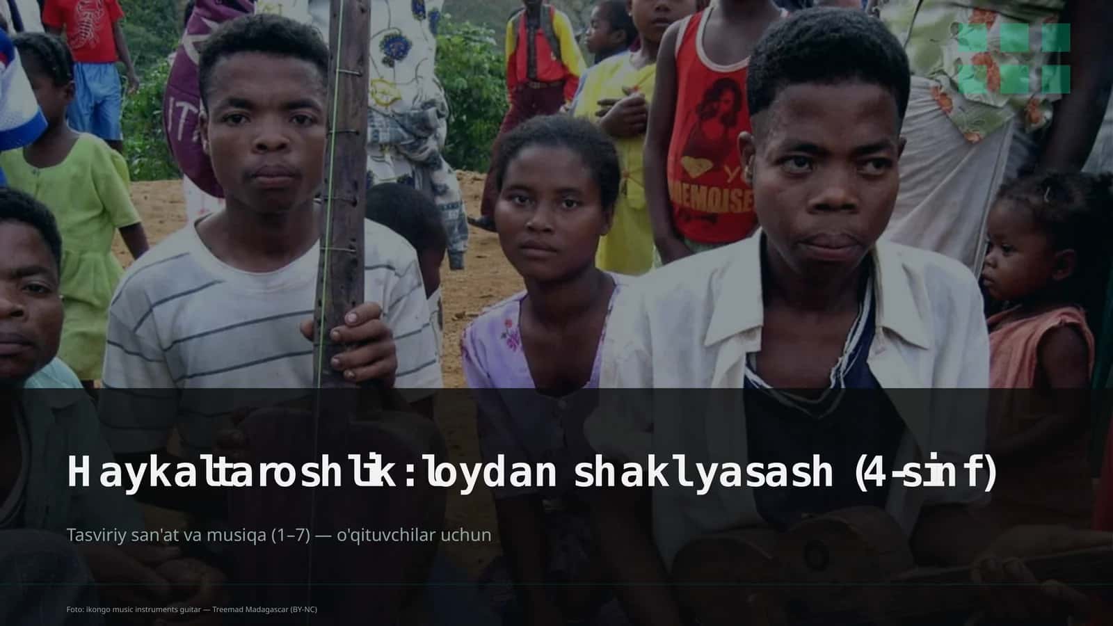 Haykaltaroshlik: loydan shakl yasash (4-sinf) 1