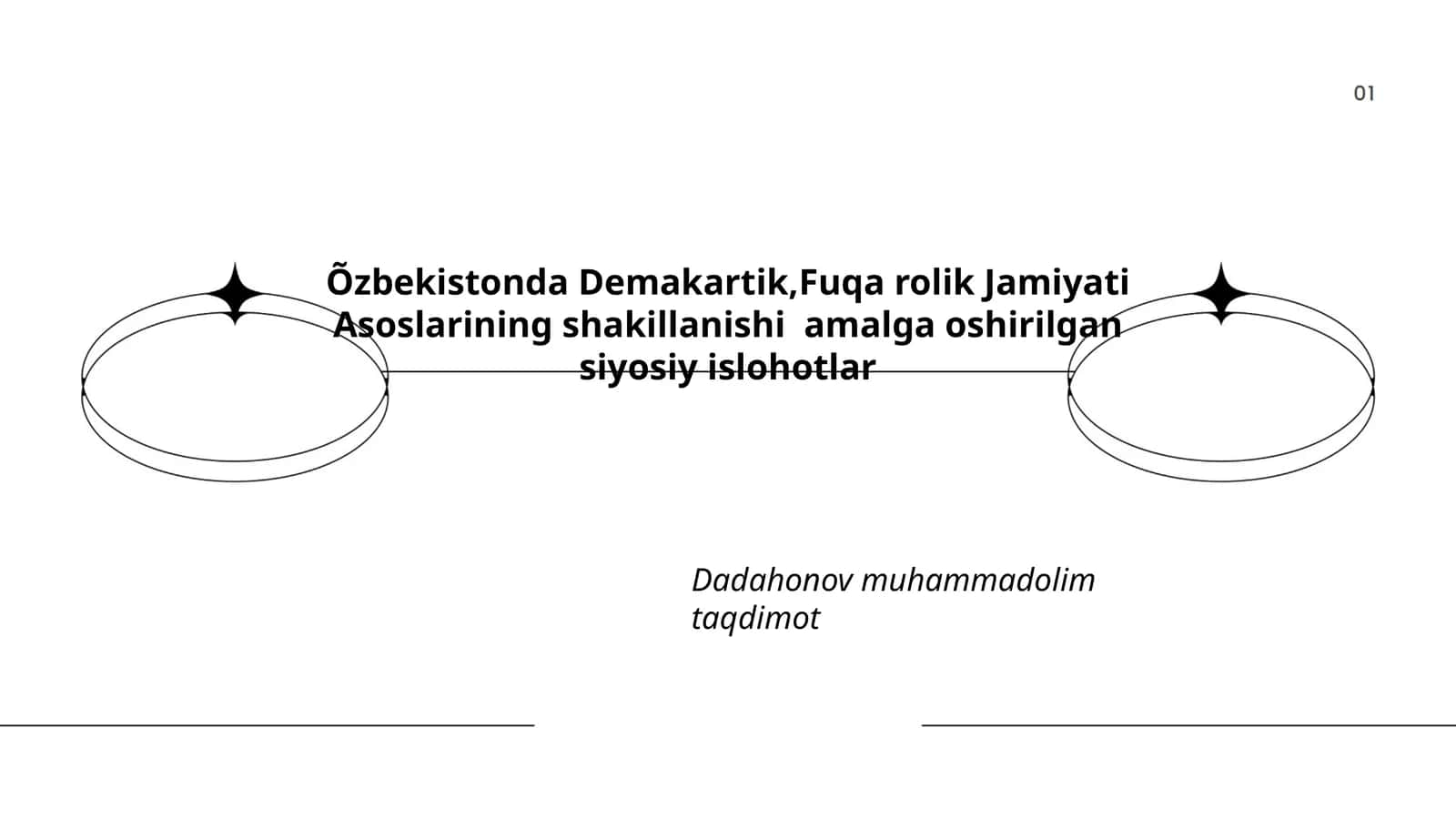 O'zbekistonda Demakartik,Fuqa rolik Jamiyati Asoslarining shakillanishi amalga oshirilgan siyosiy islohotlar 1