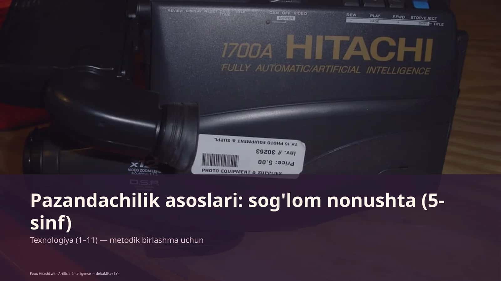 Sog'lom nonushta (5-sinf) 1