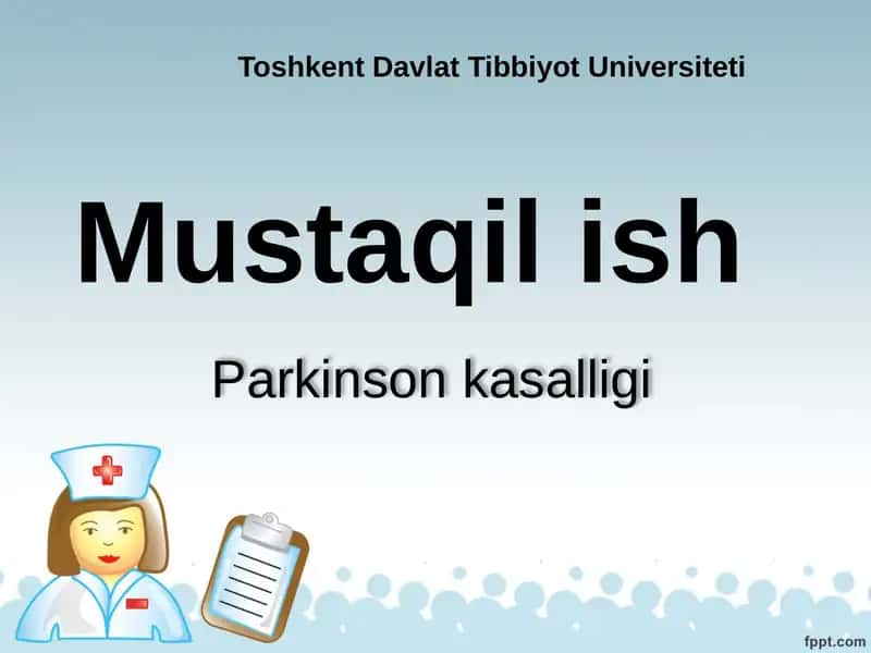 Parkinsonizim kasalligi. 1