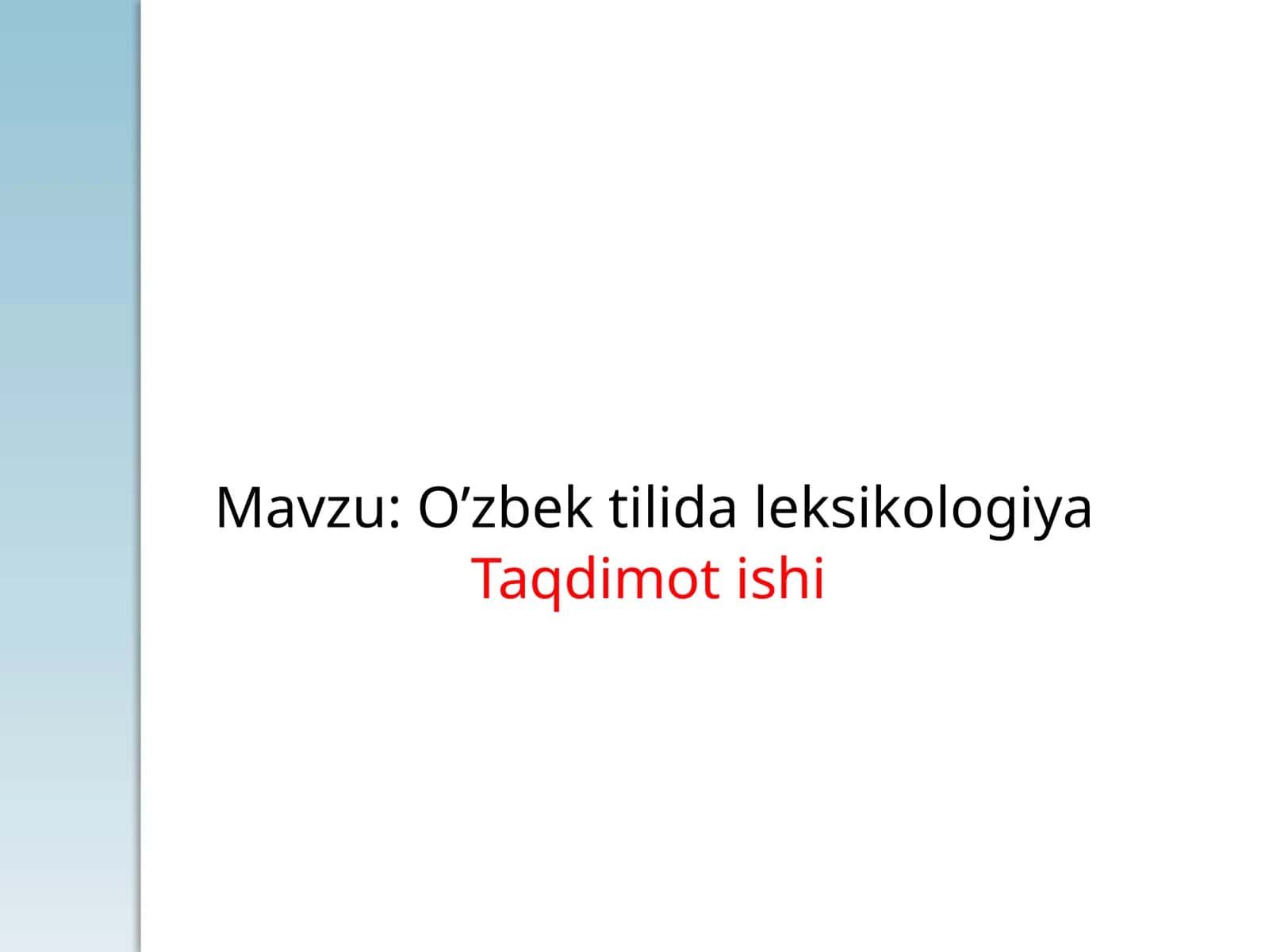 O’zbektilidaleksikologiya 1