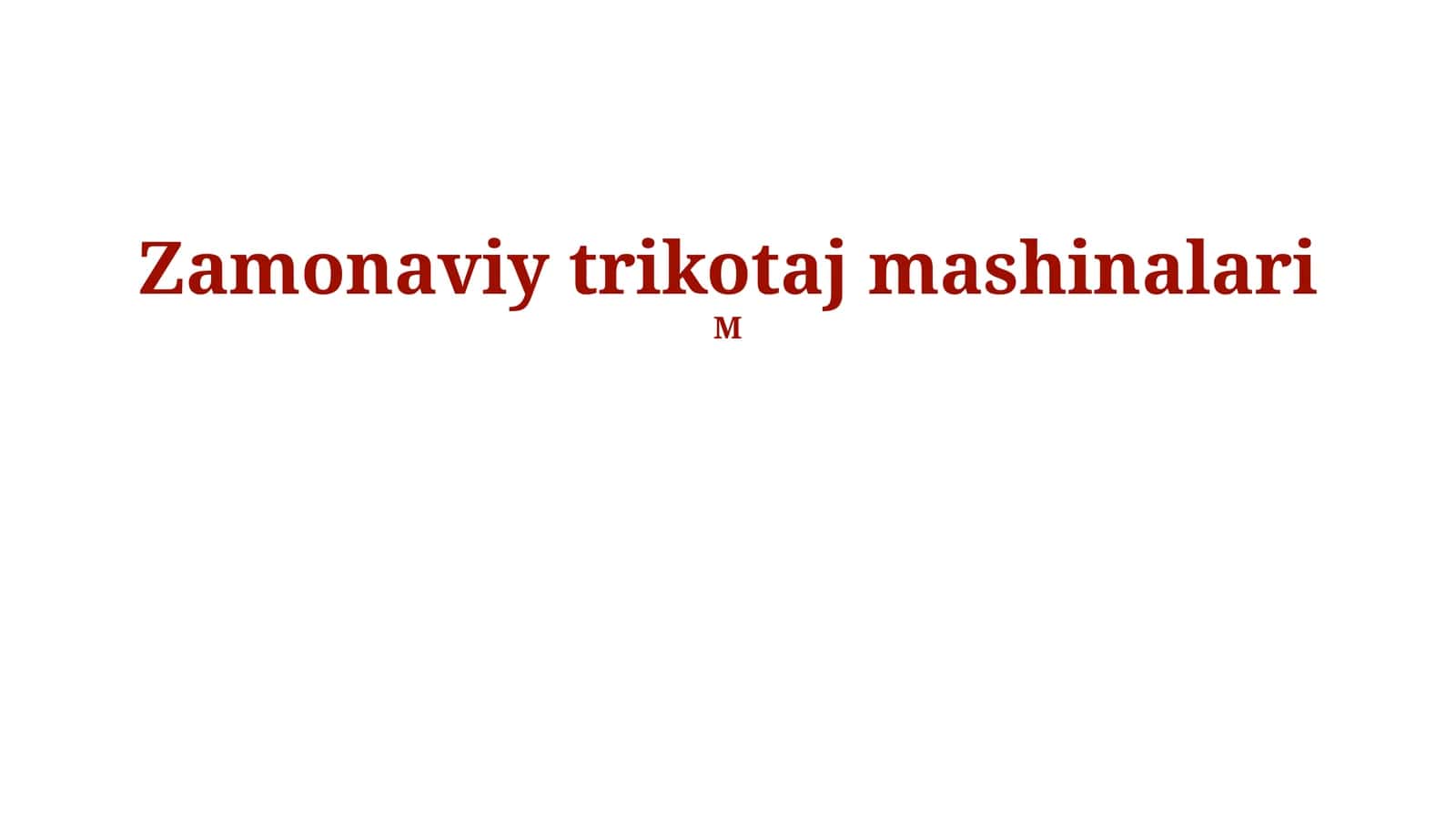 Zamonaviy To'qish Mashinalari 1