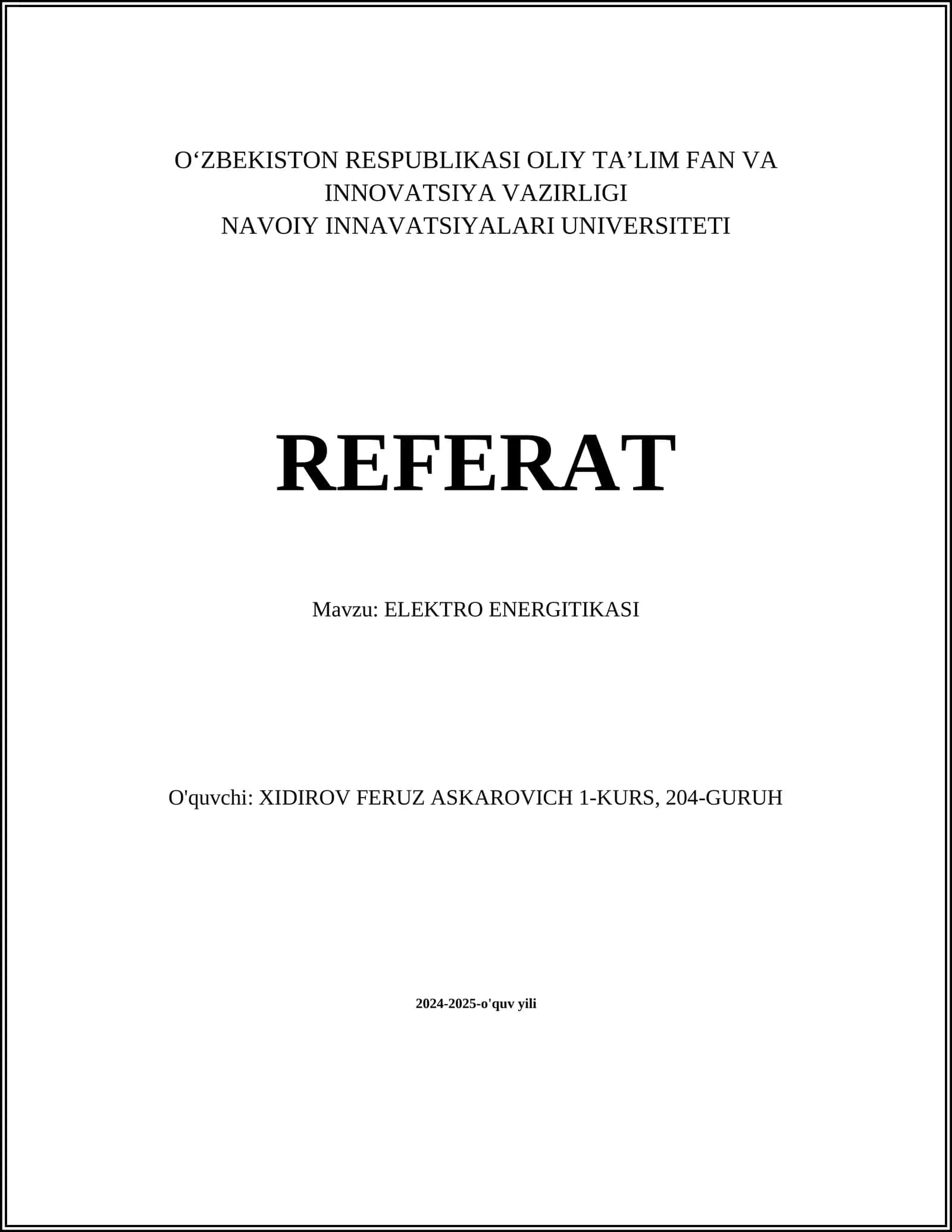 ELEKTRO ENERGITIKASI 1