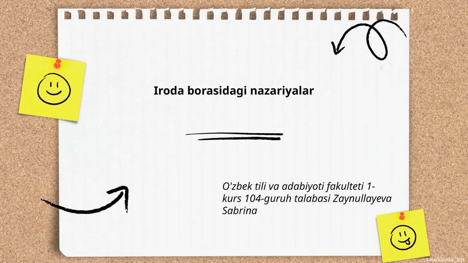 Irodaning erkinligi nazariyalari 1