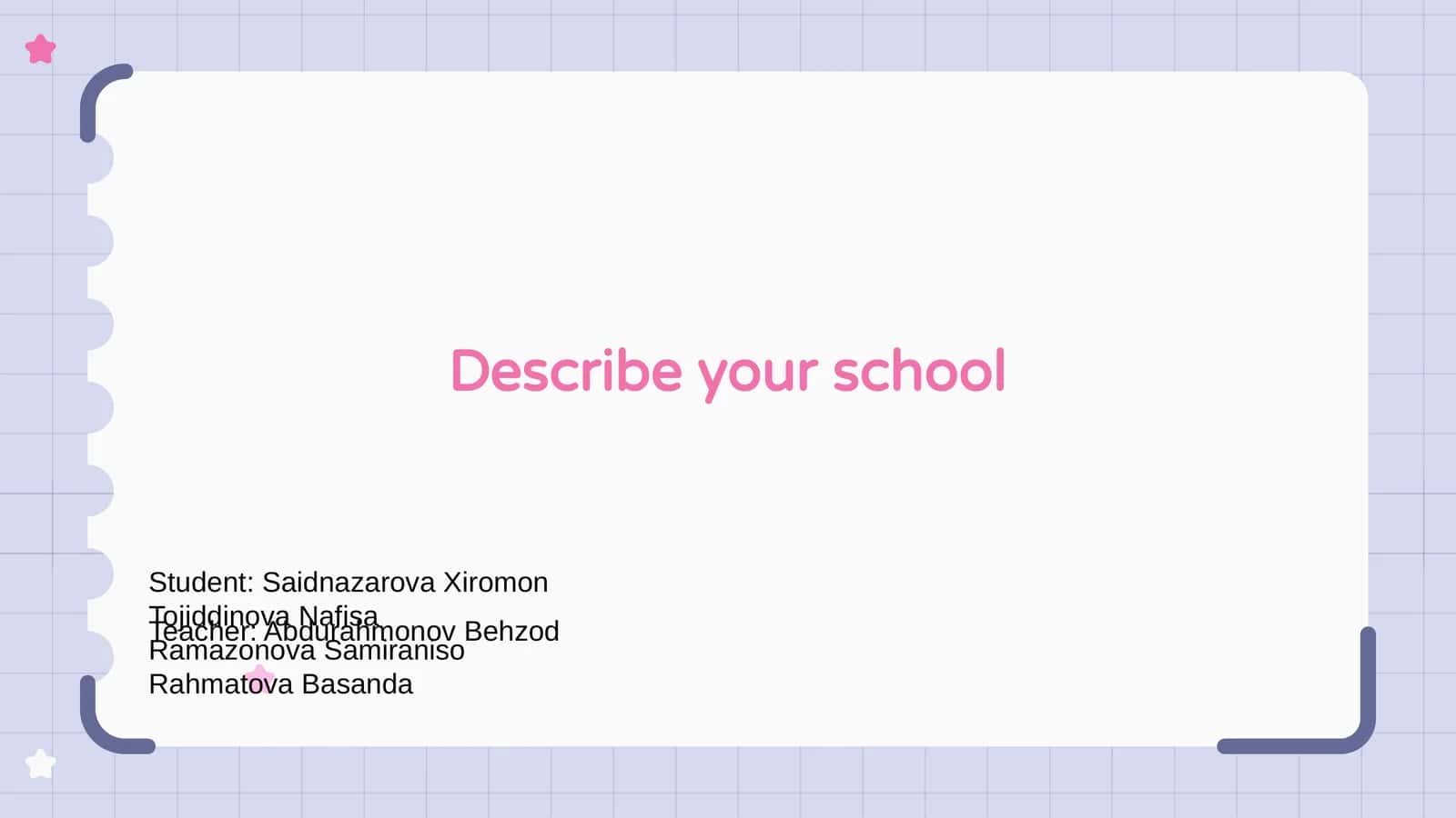 My School 1
