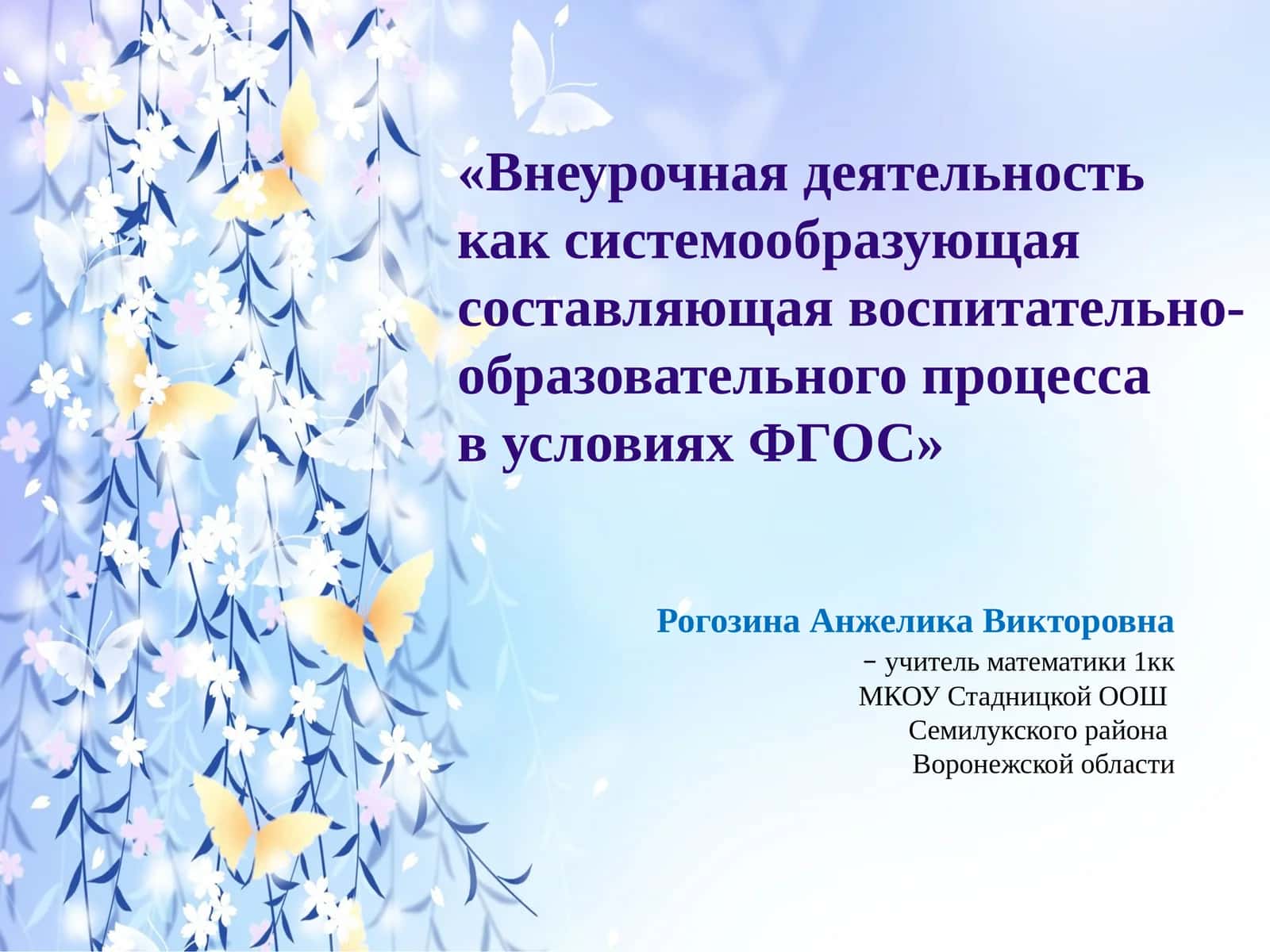 Внеурочная деятельность 1